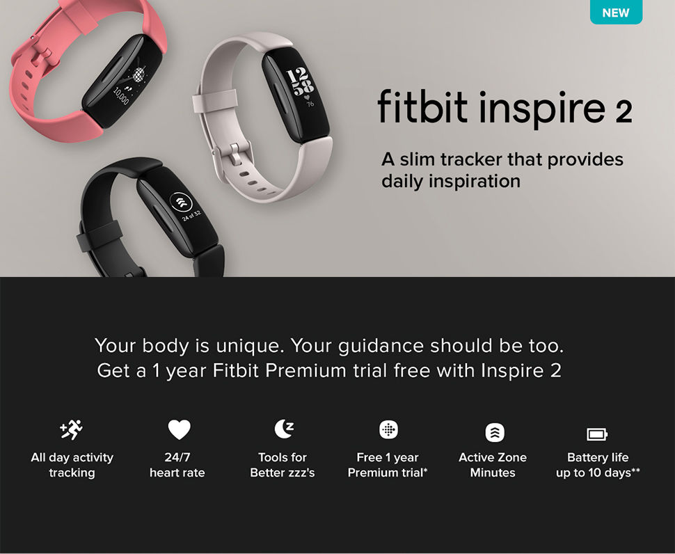 fitbit inspire 2 fitness tracker fb418bk