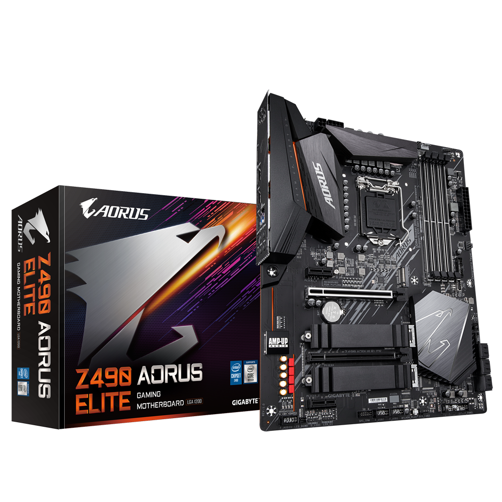 Gigabyte Intel Z490 AORUS Motherboard with Direct 12+ 1 Phase Digital VRM Design, Comprehensive Thermal Solution with Enlarged Surface Heatsink, 2.5GbE LAN, RGB FUSION 2.0