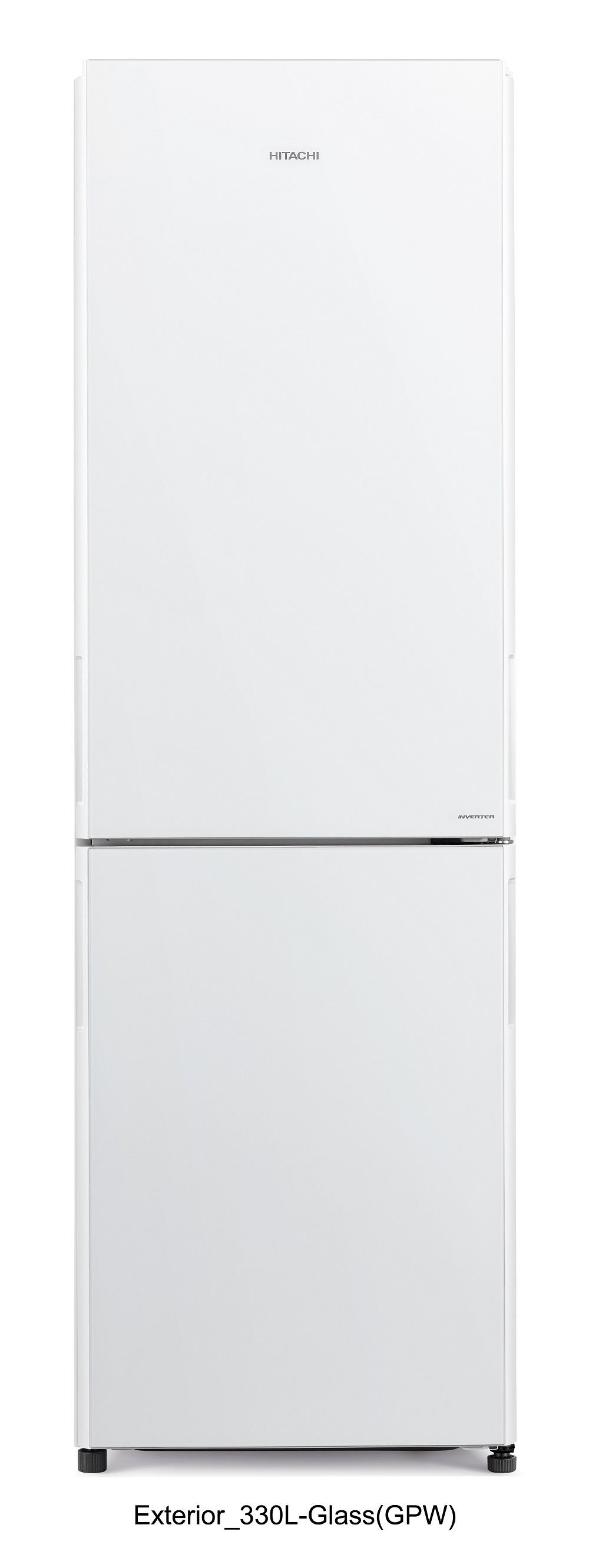 Hitachi RBG410PUK6GPW 410L Bottom Freezer, White