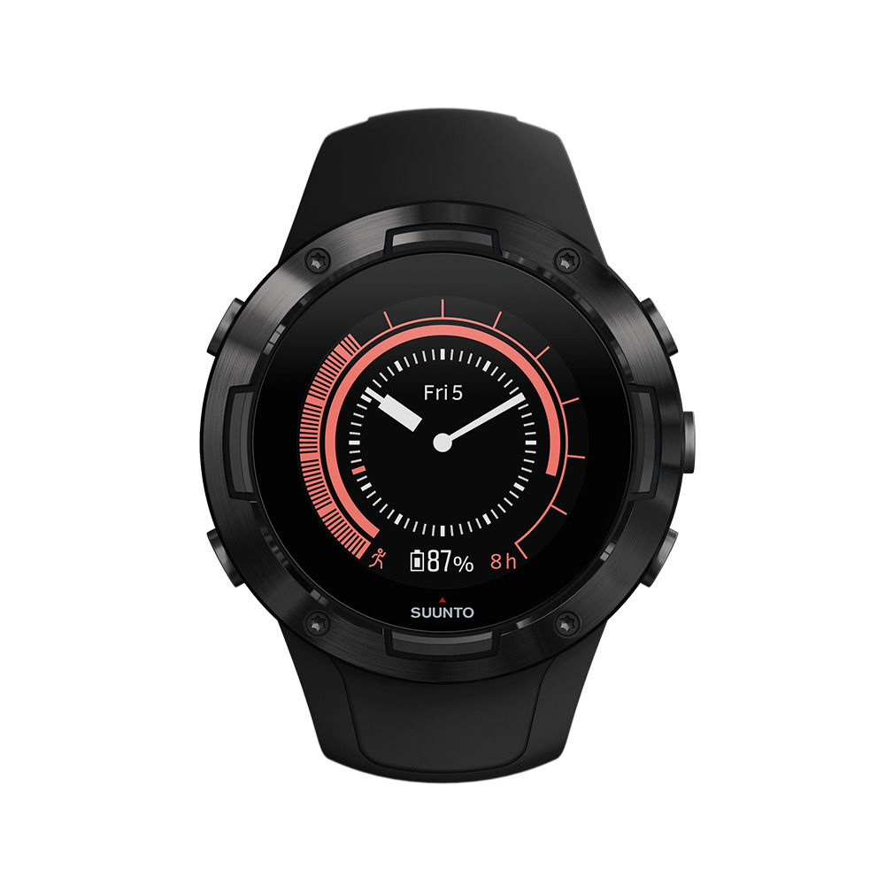 سونتو 5 , ساعة رياضية مدمجة مع GPS , أسود, All Black