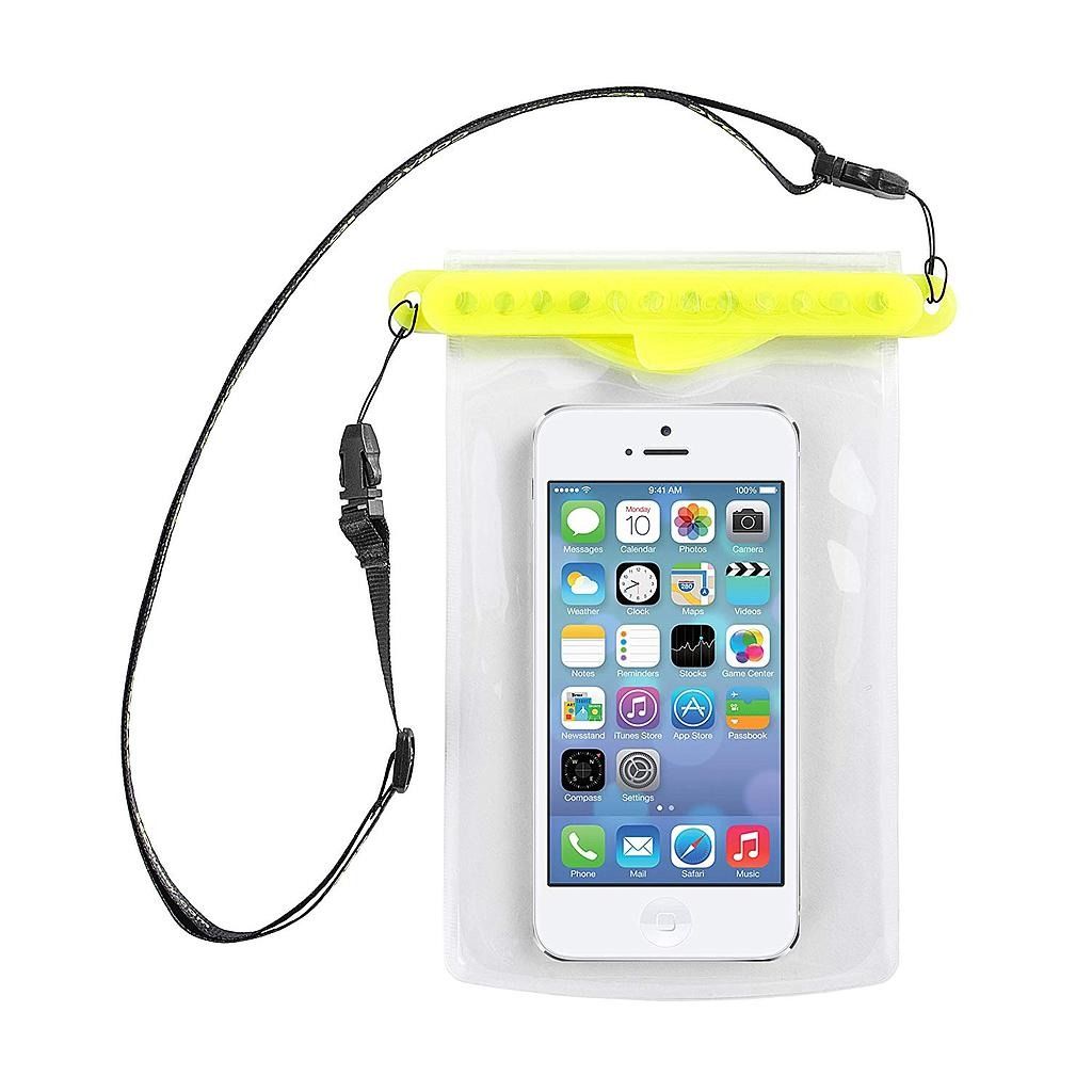 Self Sealing Dry Bag GB-11Y For Smartphones Yellow/Clear