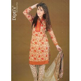 COTTON PRINTED DIPTI SHIPRA SUIT - DI12TMHK COTTON PRINTED DIPTI SHIPRA SUIT - DI12TMHK