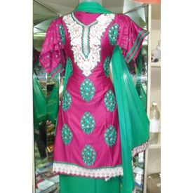 Mamta - 1121MT06SMOK - Sartin Silk Suit Mamta - 1121MT06SMOK - Sartin Silk Suit