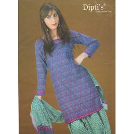 COTTON PRINTED DIPTI SHIPRA SUIT - DI01TMHK COTTON PRINTED DIPTI SHIPRA SUIT - DI01TMHK