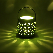 Small led hanging Lantern 7cmX7cmX7cm- @home by Nilkamal, Bright Green