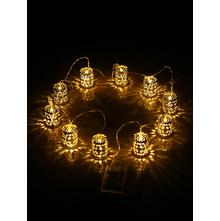 Tealights LED String Lights - @home by Nilkamal, Gold